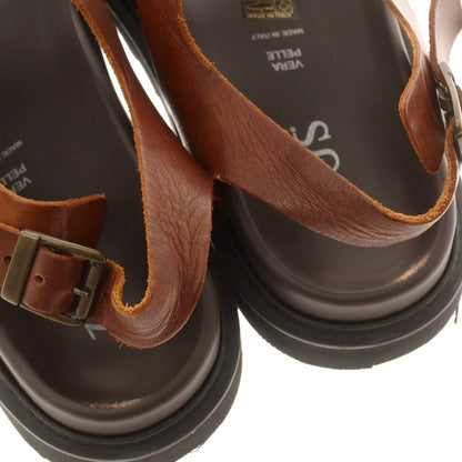 【中古】ゼウス ZEUS レザー サンダル ブラウン【 41 】【 状態ランクC 】【 メンズ 】