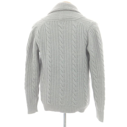 【中古】バフィー BAFY ローゲージ ウール ショールカラー カーディガン ライトグレー【 44 】【 状態ランクA 】【 メンズ 】