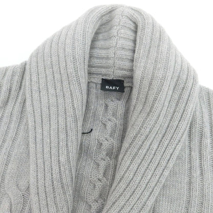 【中古】バフィー BAFY ローゲージ ウール ショールカラー カーディガン ライトグレー【 44 】【 状態ランクA 】【 メンズ 】