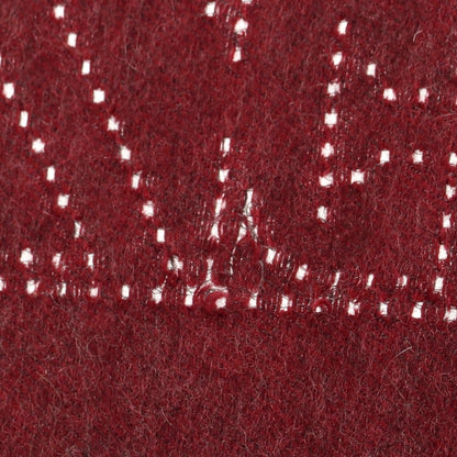 【中古】エルメネジルドゼニア Ermenegildo Zegna カシミヤ マフラー グレーxワインレッド【 状態ランクD 】【 メンズ 】