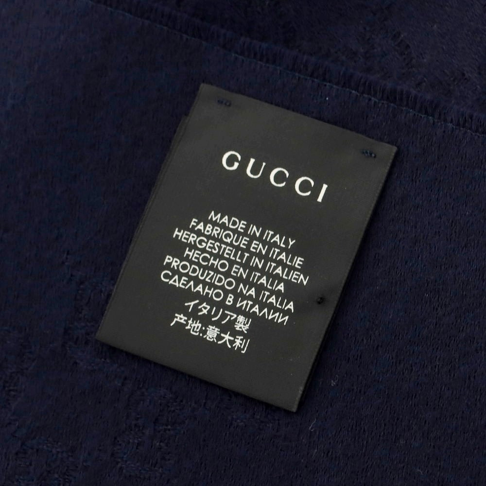 【中古】グッチ GUCCI カシミヤ ストール ネイビー【 状態ランクA 】【 ユニセックス 】