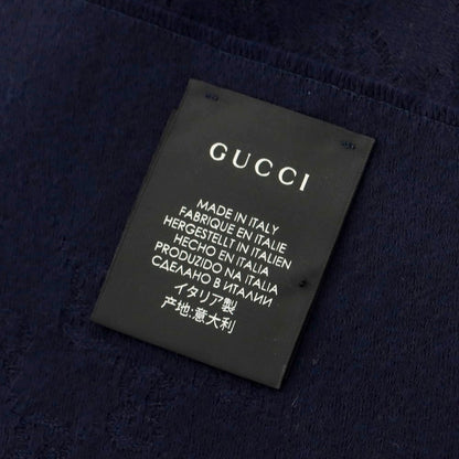 【中古】グッチ GUCCI カシミヤ ストール ネイビー【 状態ランクA 】【 ユニセックス 】