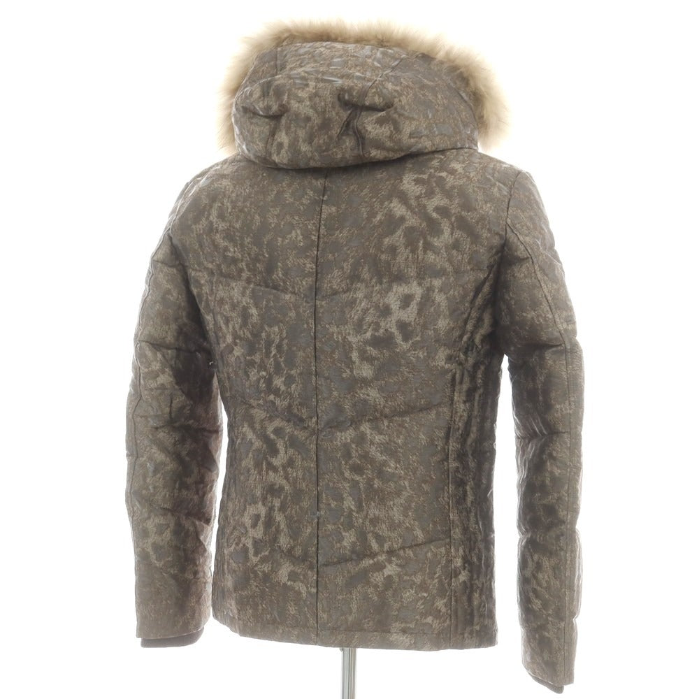 【中古】トルネードマート TORNADO MART ポリエステルウール ファー ダウンジャケット ブラウン【 L 】【 状態ランクA 】【 メンズ 】