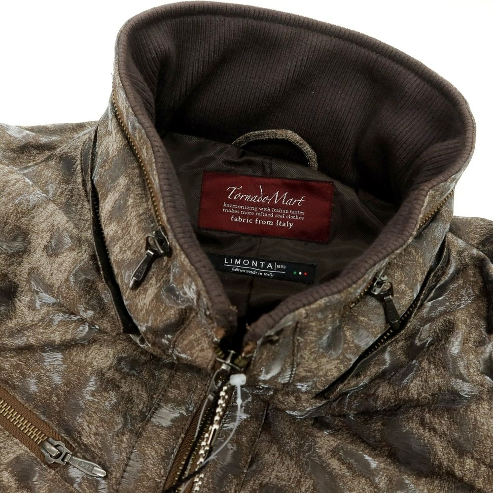 【中古】トルネードマート TORNADO MART ポリエステルウール ファー ダウンジャケット ブラウン【 L 】【 状態ランクA 】【 メンズ 】