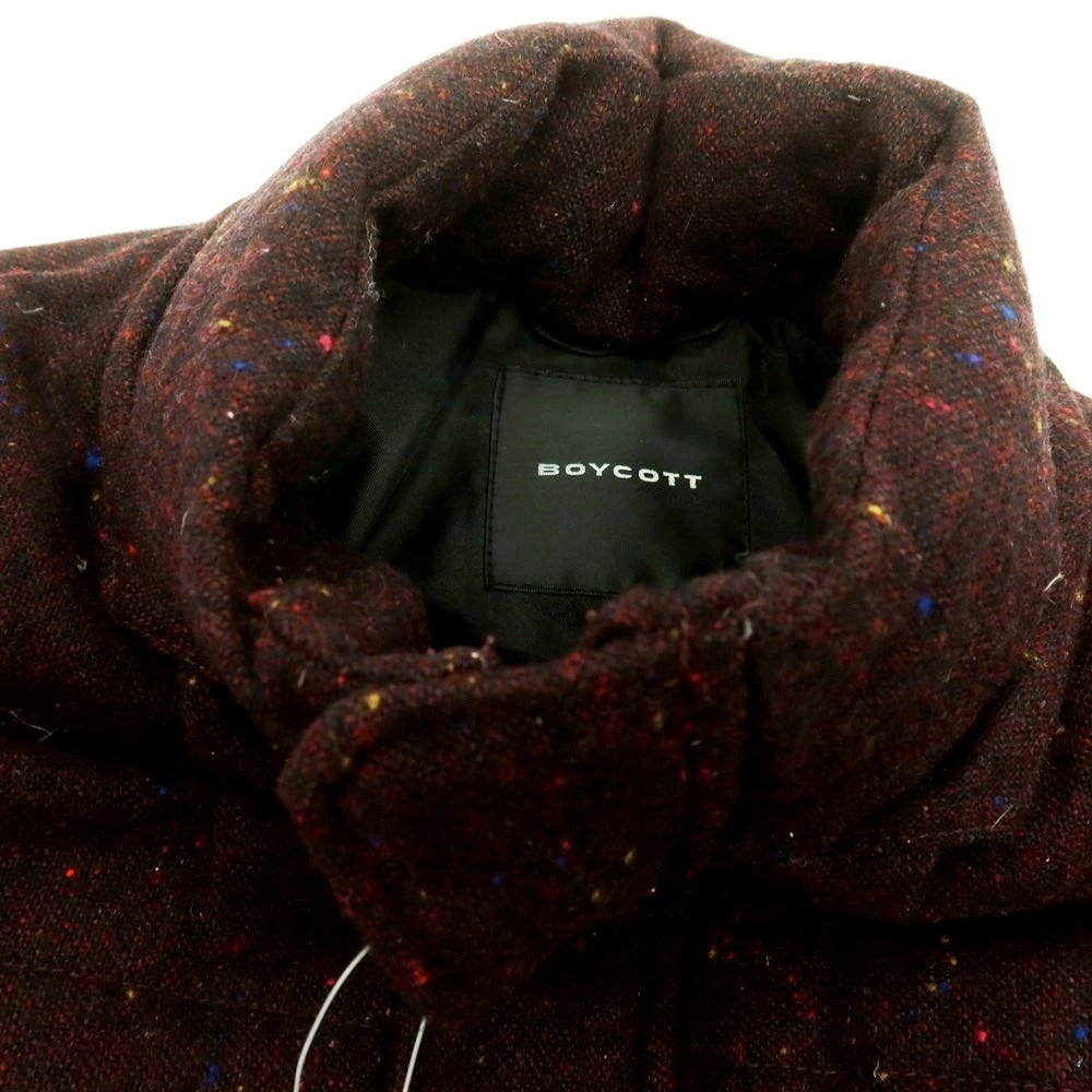 【中古】ボイコット BOYCOTT ウールポリエステル ダウンジャケット パープル系【 3 】【 状態ランクB 】【 メンズ 】