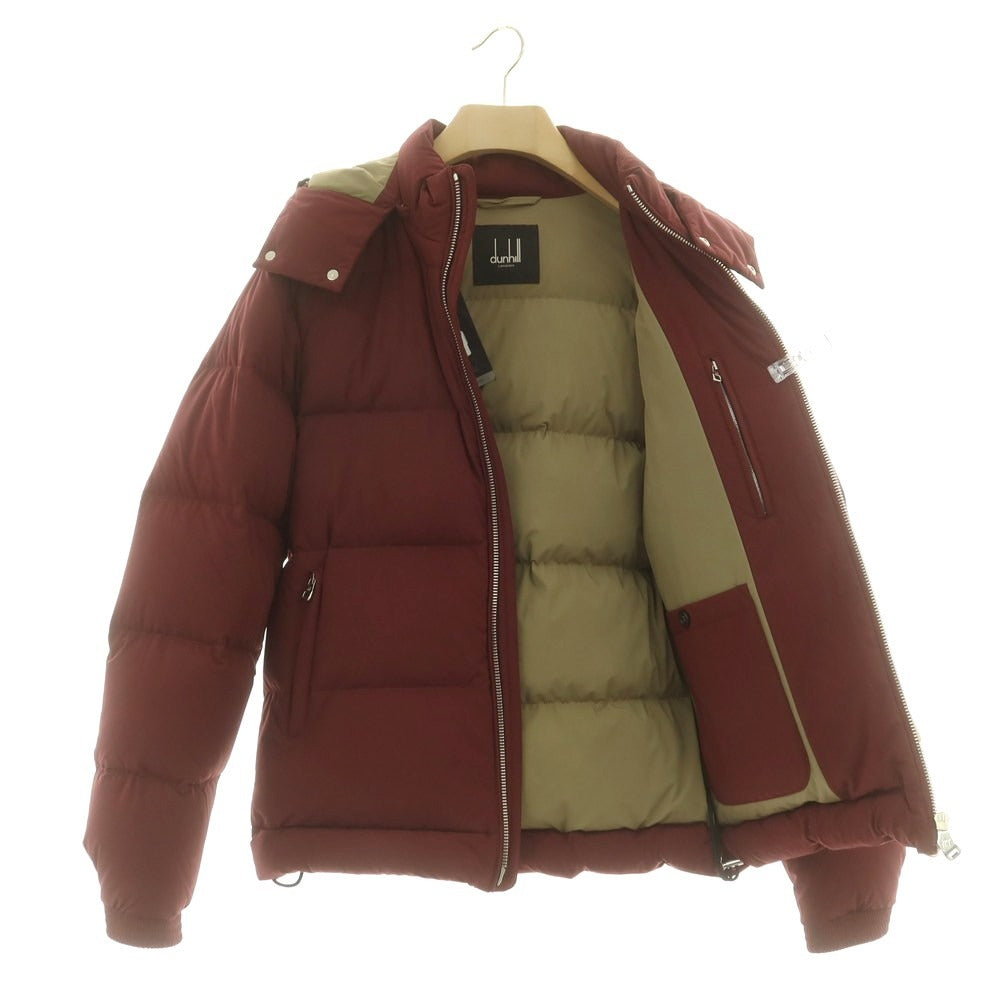 【中古】ダンヒル Dunhill ストレッチナイロン ダウンジャケット ワインレッド【 OSR（165/84A） 】【 状態ランクA 】【 メンズ 】