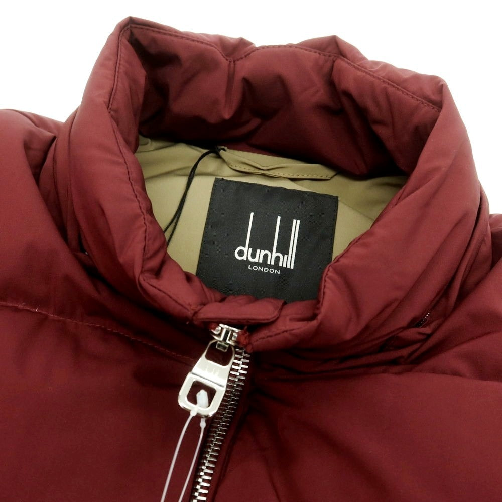 【中古】ダンヒル Dunhill ストレッチナイロン ダウンジャケット ワインレッド【 OSR（165/84A） 】【 状態ランクA 】【 メンズ 】