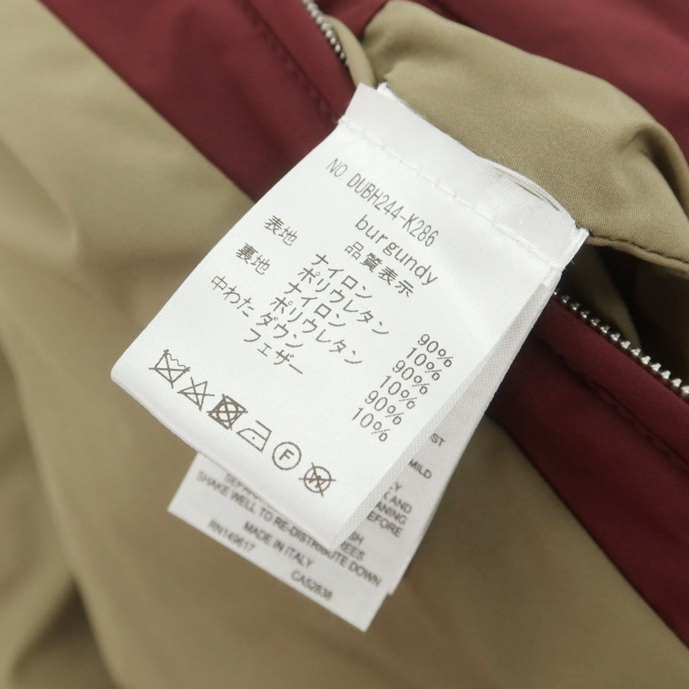 【中古】ダンヒル Dunhill ストレッチナイロン ダウンジャケット ワインレッド【 OSR（165/84A） 】【 状態ランクA 】【 メンズ 】