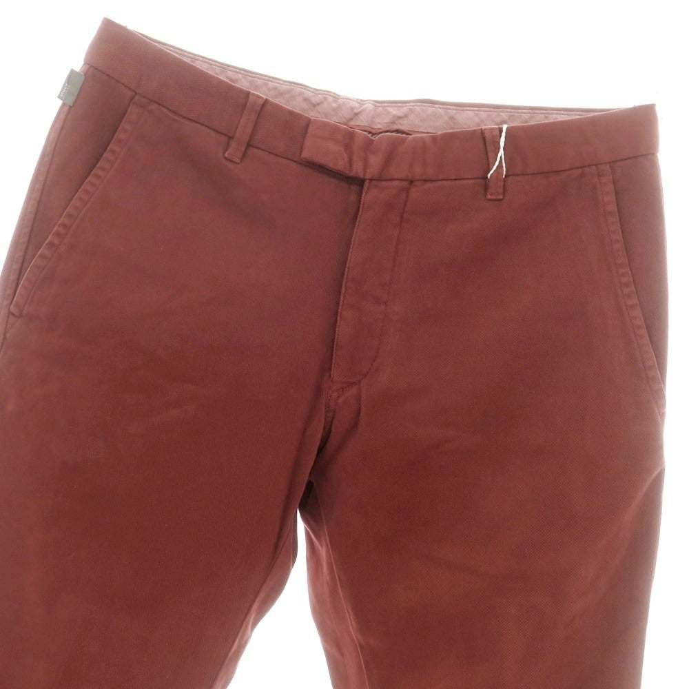 【中古】アルマーニ コレッツォーニ ARMANI COLLEZIONI ストレッチ コットン カジュアルスラックスパンツ ワインレッド【 32 】【 状態ランクA 】【 メンズ 】