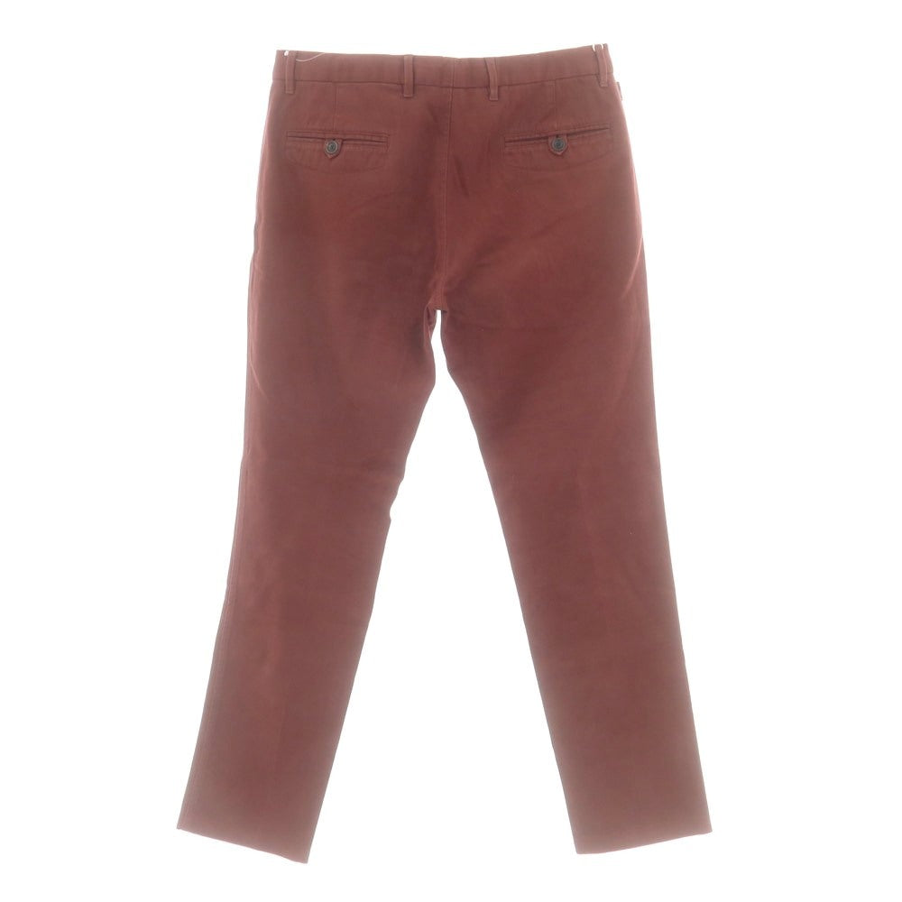 【中古】アルマーニ コレッツォーニ ARMANI COLLEZIONI ストレッチ コットン カジュアルスラックスパンツ ワインレッド【 32 】【 状態ランクA 】【 メンズ 】
