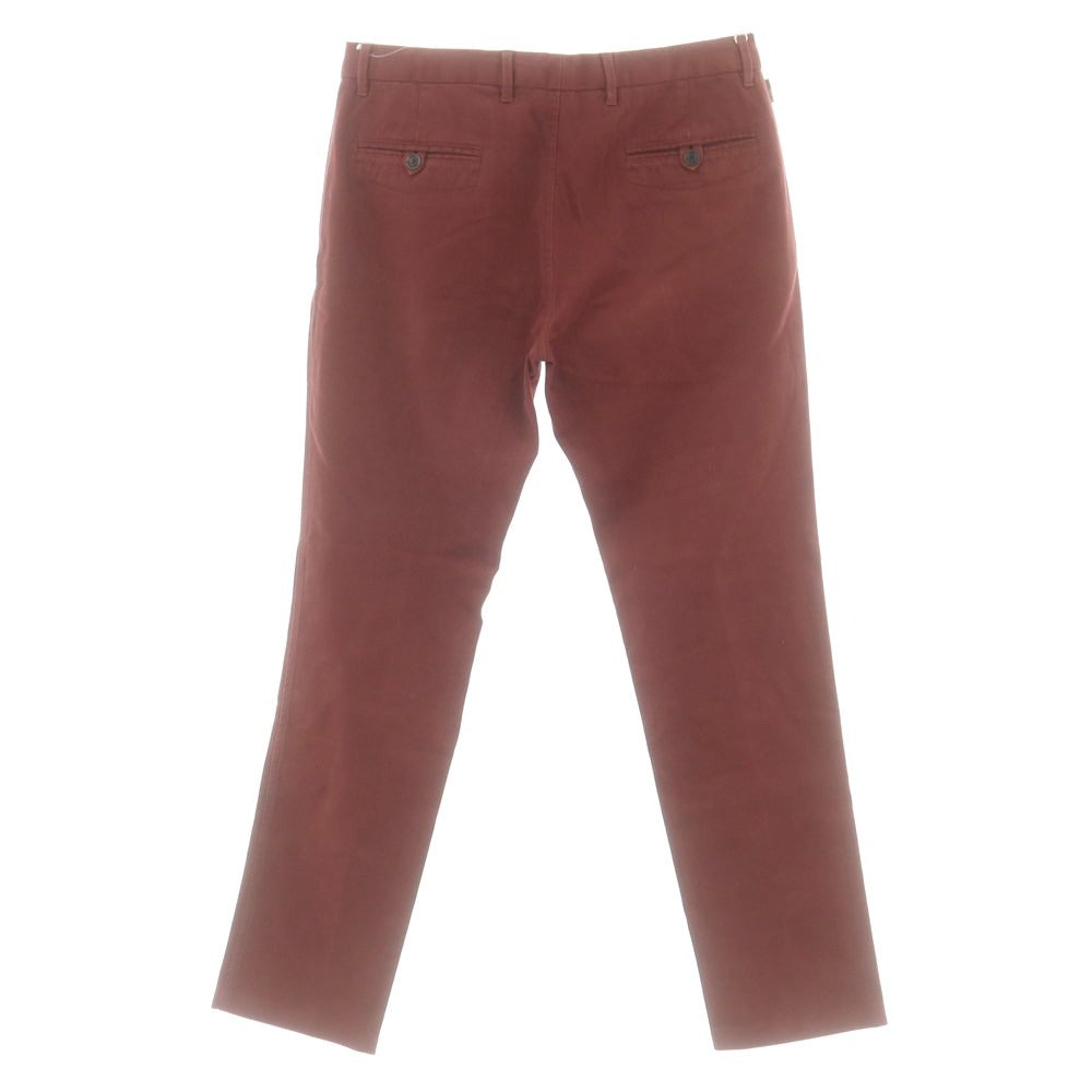 【中古】アルマーニ コレッツォーニ ARMANI COLLEZIONI ストレッチ コットン カジュアルスラックスパンツ ワインレッド【 32 】【 状態ランクA 】【 メンズ 】