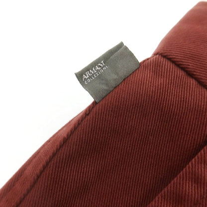 【中古】アルマーニ コレッツォーニ ARMANI COLLEZIONI ストレッチ コットン カジュアルスラックスパンツ ワインレッド【 32 】【 状態ランクA 】【 メンズ 】