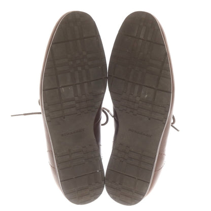 【中古】バーバリーロンドン BURBERRY LONDON レザー スニーカー ブラウン【 25 】【 状態ランクC 】【 メンズ 】