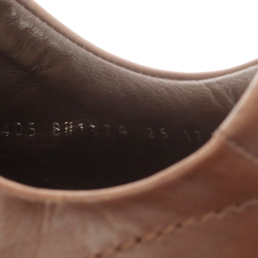 【中古】バーバリーロンドン BURBERRY LONDON レザー スニーカー ブラウン【 25 】【 状態ランクC 】【 メンズ 】