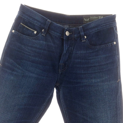 【中古】ケアレーベル Care label コットンリネンポリエステル ジーンズ デニムパンツ ネイビー【 31 】【 状態ランクA 】【 メンズ 】