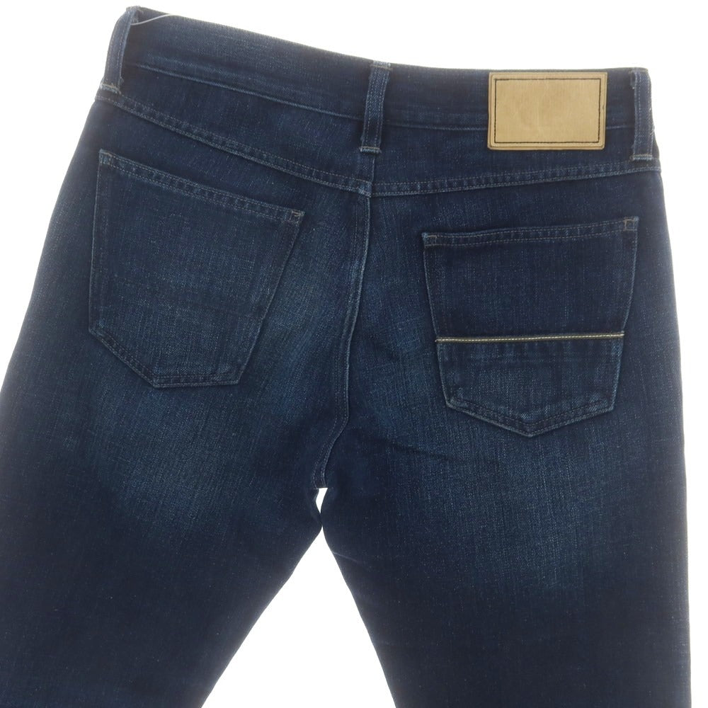【中古】ケアレーベル Care label コットン リネン ポリエステル ジーンズ デニムパンツ ネイビー【 サイズ31 】【 状態ランクA 】【 メンズ 】 [DPD]