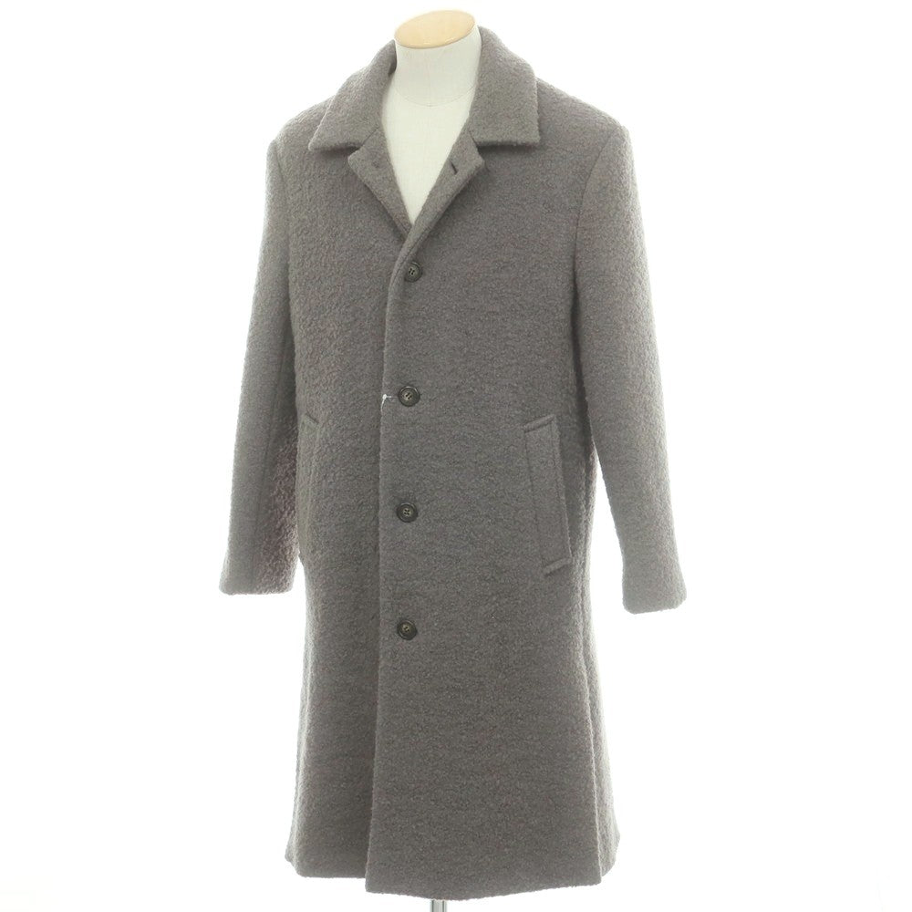 【中古】デヴォー DEVEAUX ウールナイロン ステンカラーコート グレー【 S 】【 状態ランクB 】【 メンズ 】