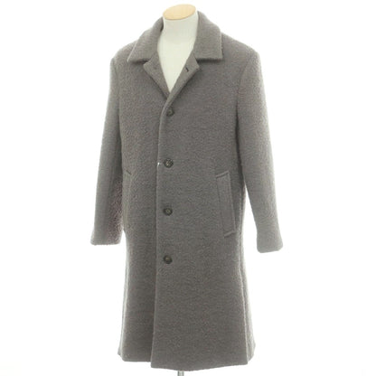 【中古】デヴォー DEVEAUX ウールナイロン ステンカラーコート グレー【 S 】【 状態ランクB 】【 メンズ 】