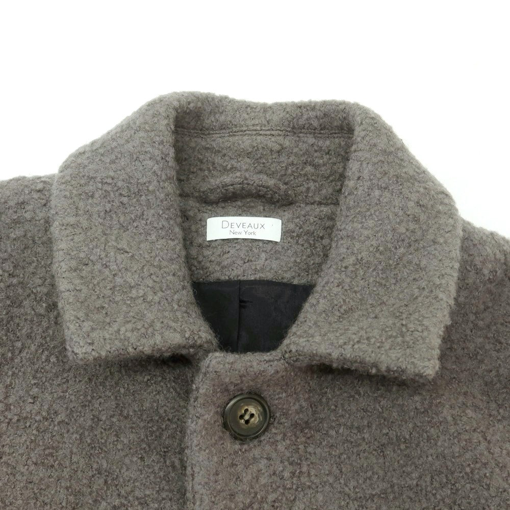 【中古】デヴォー DEVEAUX ウールナイロン ステンカラーコート グレー【 S 】【 状態ランクB 】【 メンズ 】