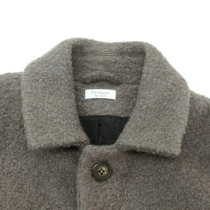 【中古】デヴォー DEVEAUX ウールナイロン ステンカラーコート グレー【 S 】【 状態ランクB 】【 メンズ 】