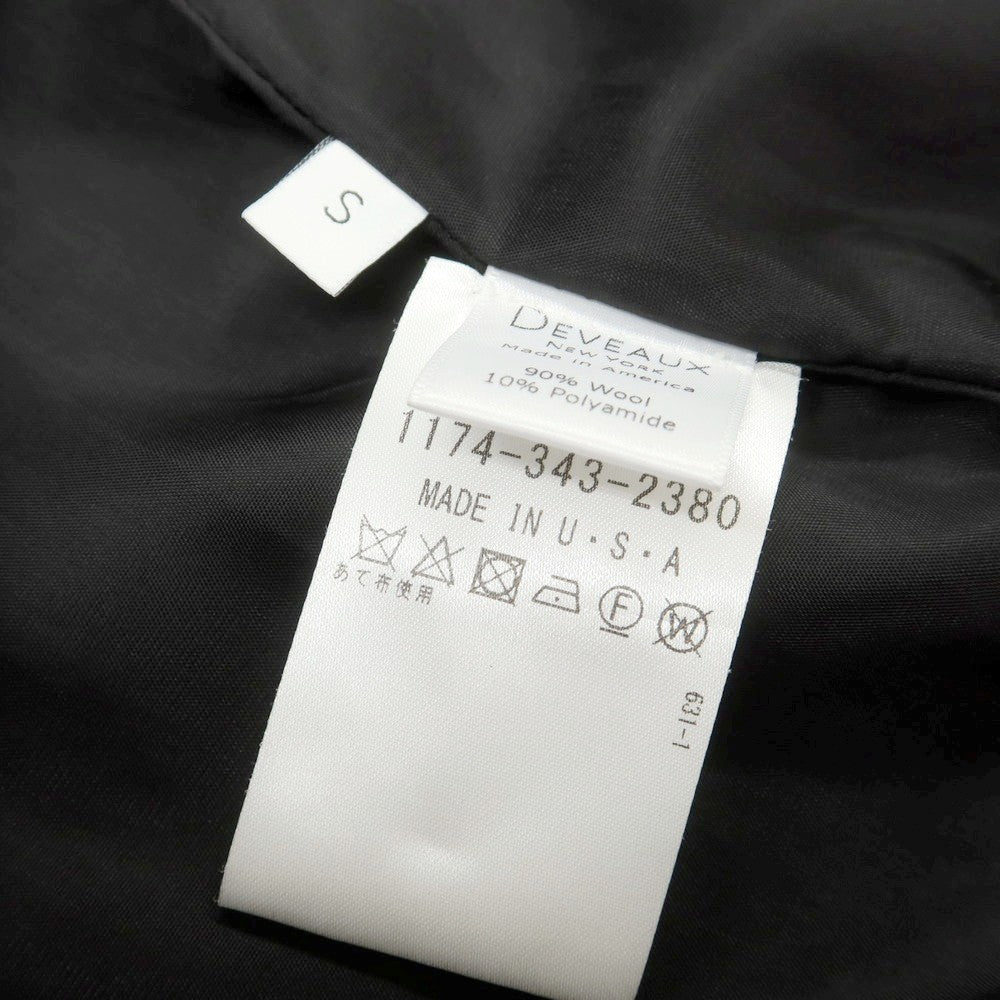 【中古】デヴォー DEVEAUX ウールナイロン ステンカラーコート グレー【サイズS】【 状態ランクB 】【 メンズ 】 [DPD]