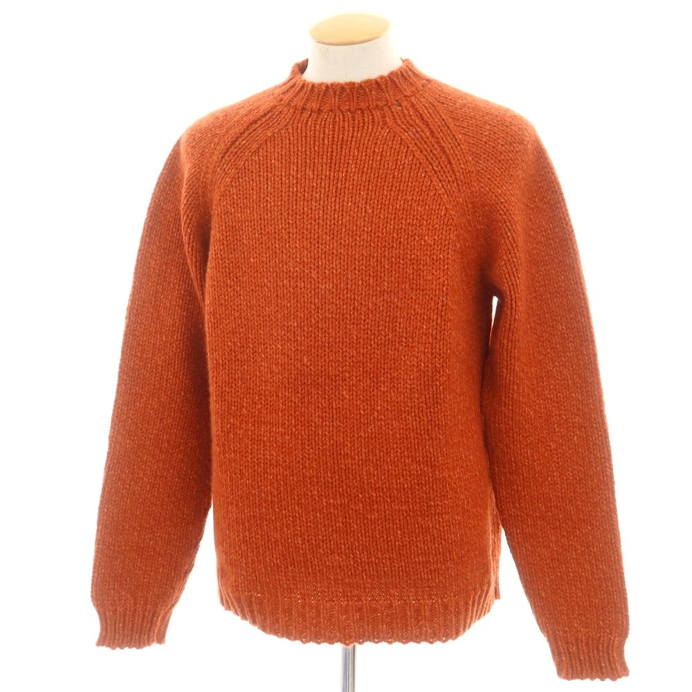 【中古】マーロ Malo カシミヤ モックネック プルオーバーニット オレンジ【 46 】【 状態ランクA 】【 メンズ 】