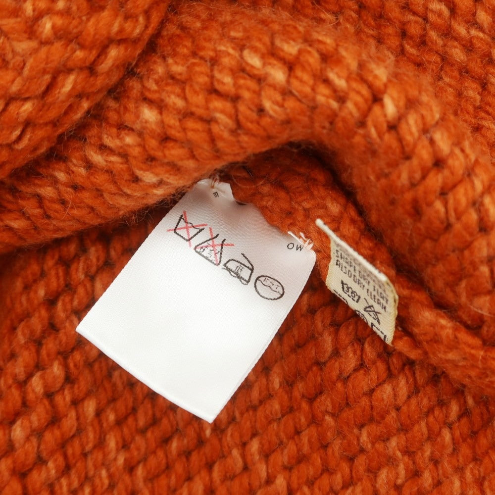 【中古】マーロ Malo カシミヤ モックネック プルオーバーニット オレンジ【 46 】【 状態ランクA 】【 メンズ 】