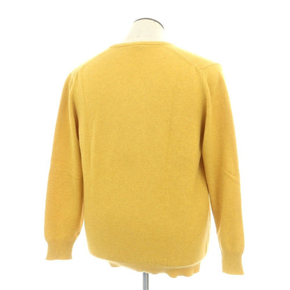 【中古】フェデーリ FEDELI カシミヤ Vネック プルオーバーニット イエロー【 52 】【 状態ランクB 】【 メンズ 】