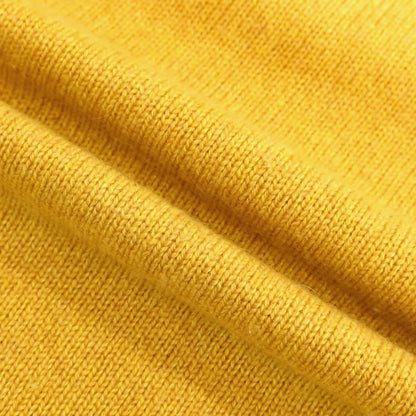 【中古】フェデーリ FEDELI カシミヤ Vネック プルオーバーニット イエロー【 52 】【 状態ランクB 】【 メンズ 】