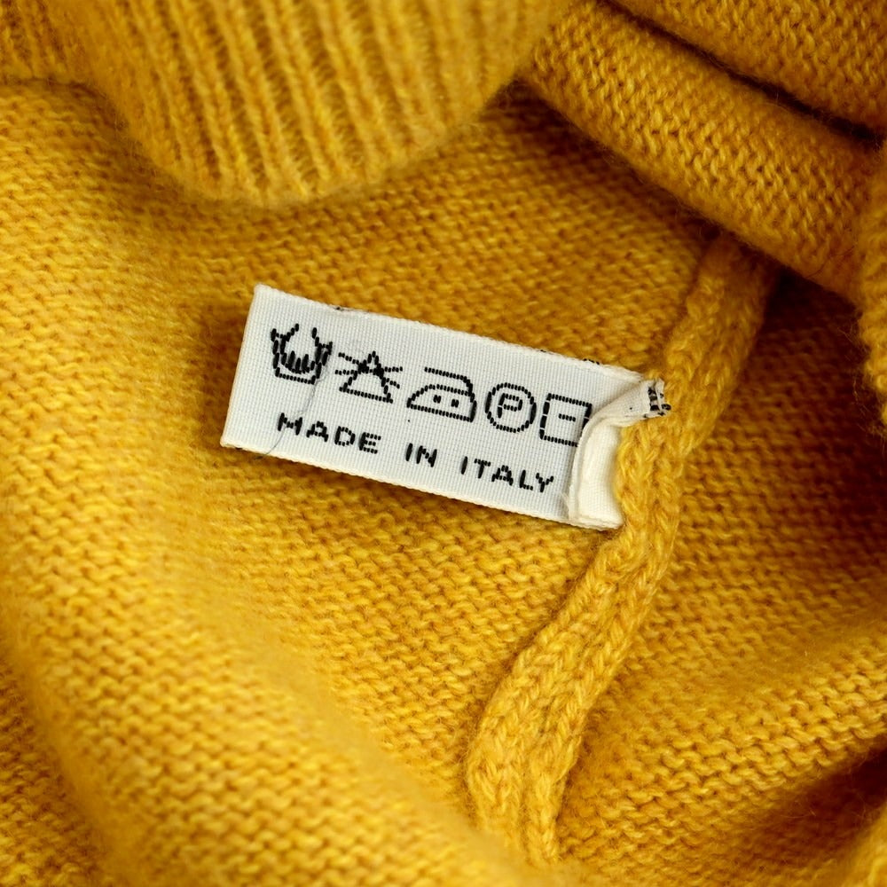 【中古】フェデーリ FEDELI カシミヤ Vネック プルオーバーニット イエロー【 52 】【 状態ランクB 】【 メンズ 】