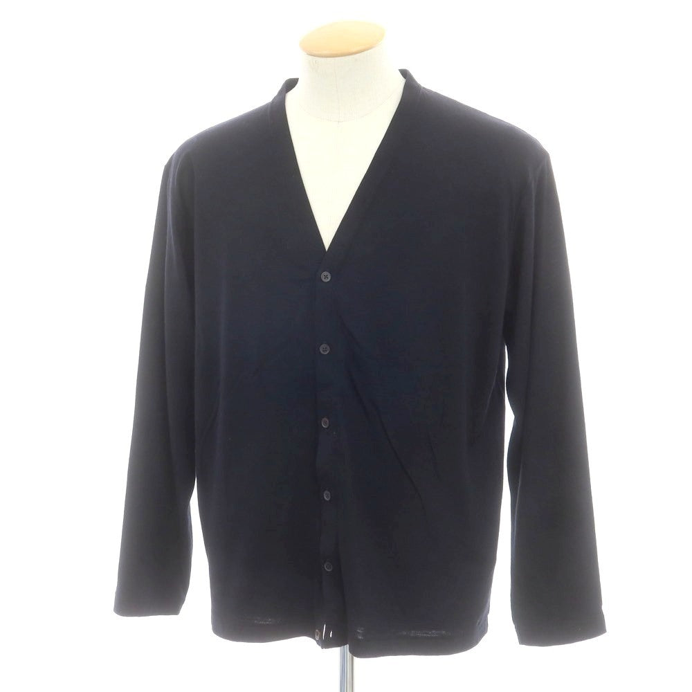 【中古】バトナー BATONER ウール ジャージー カーディガン ダークネイビー系【サイズ1】【 状態ランクA 】【 メンズ 】 [DPD]