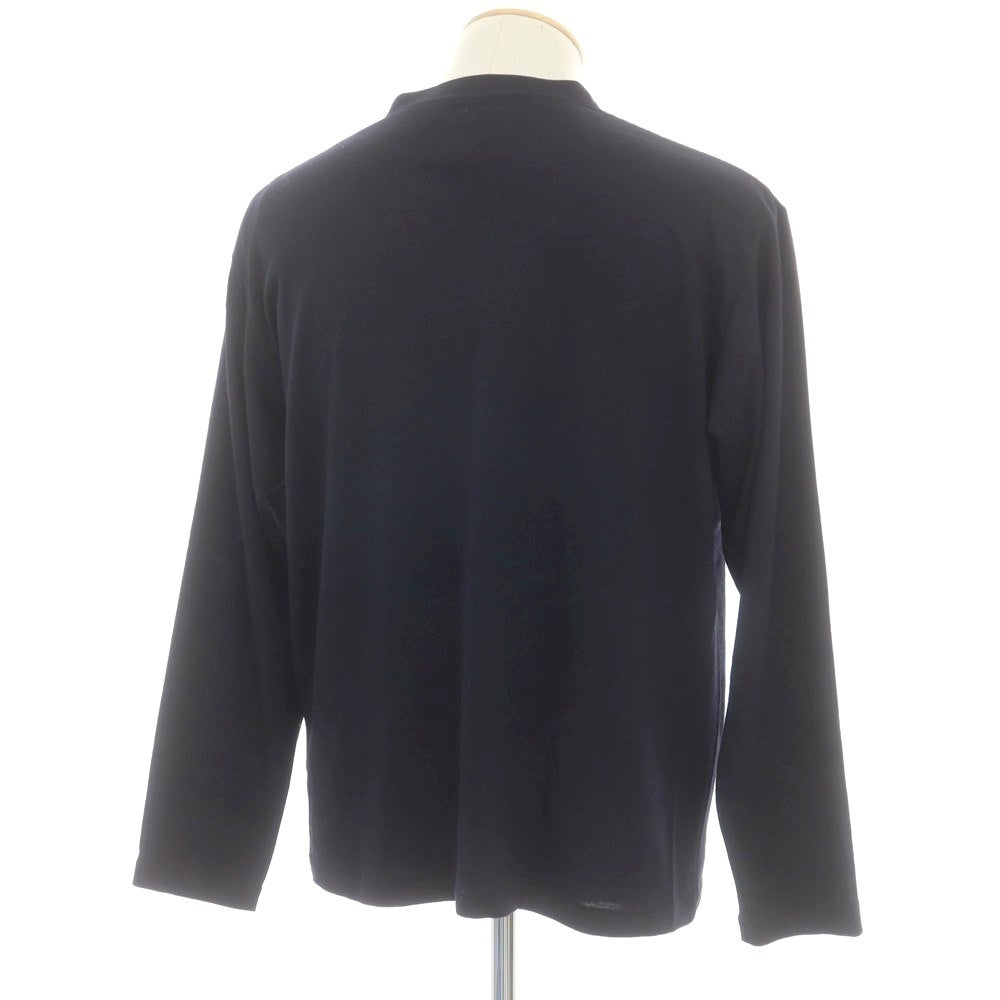 【中古】バトナー BATONER ウール ジャージー カーディガン ダークネイビー系【サイズ1】【 状態ランクA 】【 メンズ 】 [DPD]
