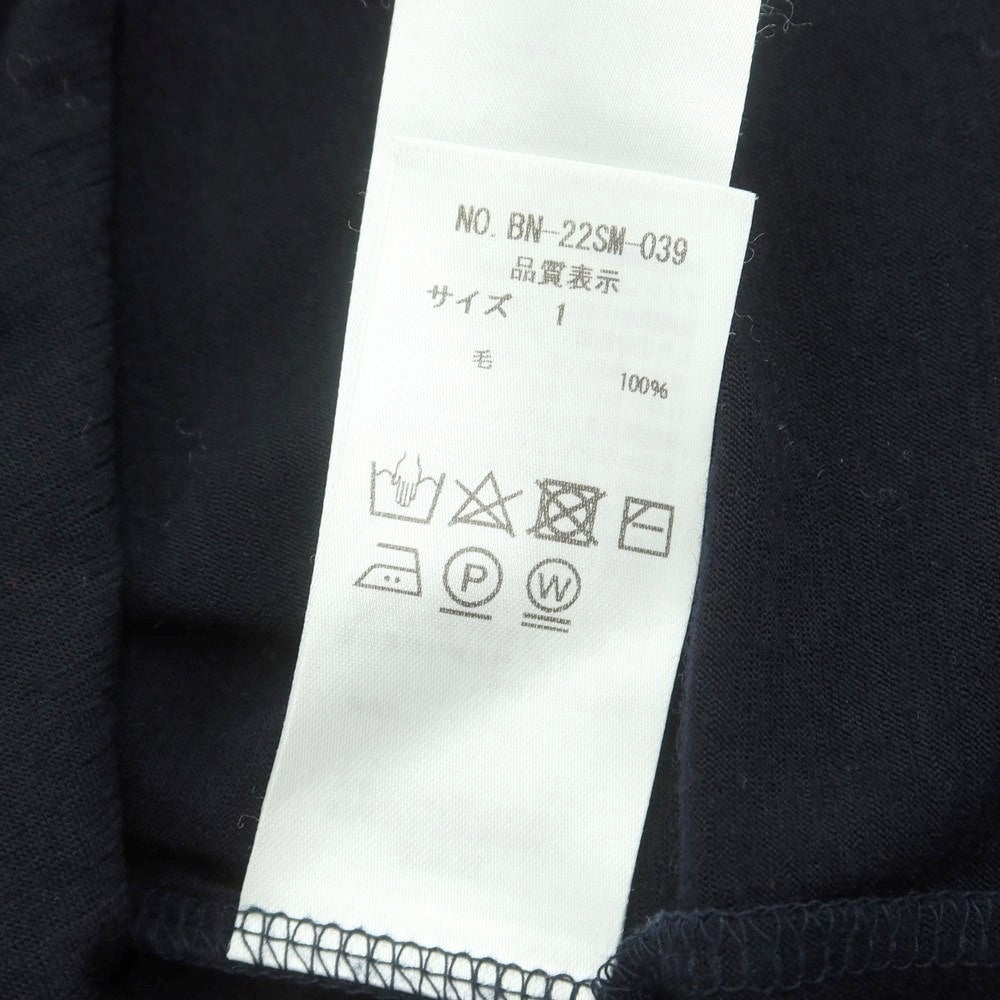 【中古】バトナー BATONER ウール ジャージー カーディガン ダークネイビー系【サイズ1】【 状態ランクA 】【 メンズ 】 [DPD]