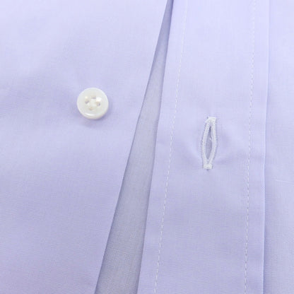 【中古】バルバ BARBA コットン タブカラー クレリック ドレスシャツ ラベンダーxホワイト【 38 】【 状態ランクB 】【 メンズ 】