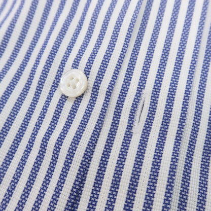 【中古】ブリッラ ペル イル グスト Brilla per il gusto コットン ストライプ タブカラー ドレスシャツ ブルーxホワイト【 38 】【 状態ランクB 】【 メンズ 】