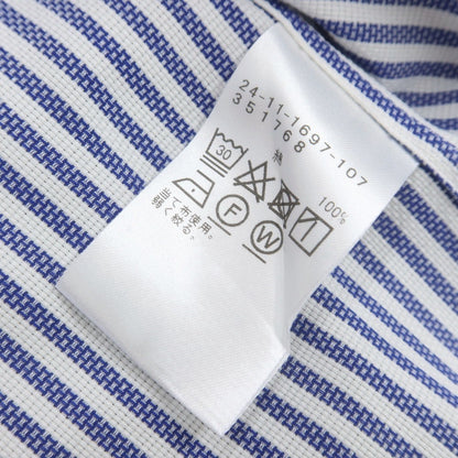 【中古】ブリッラ ペル イル グスト Brilla per il gusto コットン ストライプ タブカラー ドレスシャツ ブルーxホワイト【 38 】【 状態ランクB 】【 メンズ 】