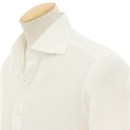 【中古】ブリッラ ペル イル グスト Brilla per il gusto リネン ワイドカラー カジュアルシャツ ホワイト【サイズS】【 状態ランクA 】【 メンズ 】