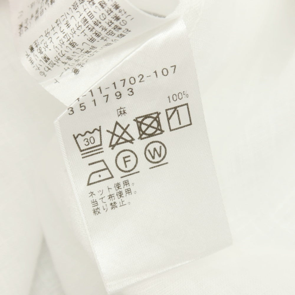 【中古】ブリッラ ペル イル グスト Brilla per il gusto リネン ワイドカラー カジュアルシャツ ホワイト【サイズS】【 状態ランクA 】【 メンズ 】