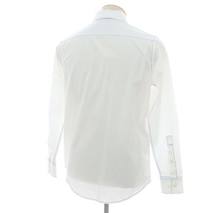 【中古】マルニ MARNI コットン カジュアルシャツ ホワイトxブルー【 44 】【 状態ランクA 】【 メンズ 】