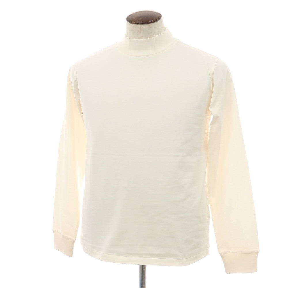 【中古】【未使用】ビームスエフ BEAMS F コットン モックネック 長袖Ｔシャツ オフホワイト【サイズXL】【 状態ランクS 】【 メンズ 】