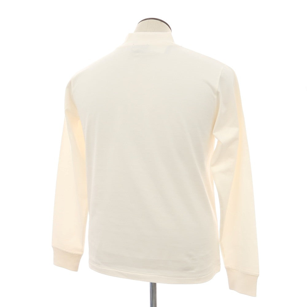 【中古】【未使用】ビームスエフ BEAMS F コットン モックネック 長袖Ｔシャツ オフホワイト【サイズXL】【 状態ランクS 】【 メンズ 】