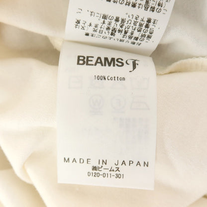 【中古】【未使用】ビームスエフ BEAMS F コットン モックネック 長袖Ｔシャツ オフホワイト【サイズXL】【 状態ランクS 】【 メンズ 】