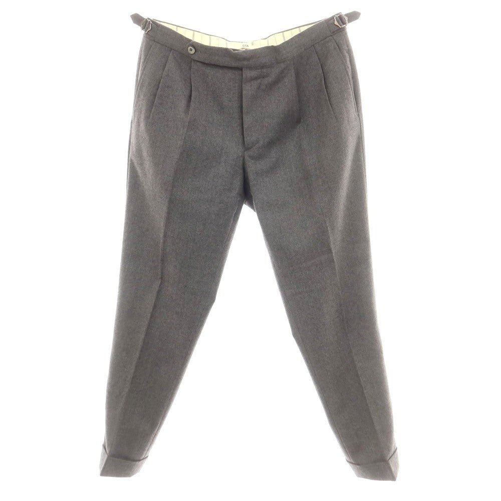 【中古】ジーティーアー G.T.A Herrick ウール ドレススラックスパンツ グレー【 50 】【 状態ランクB 】【 メンズ 】