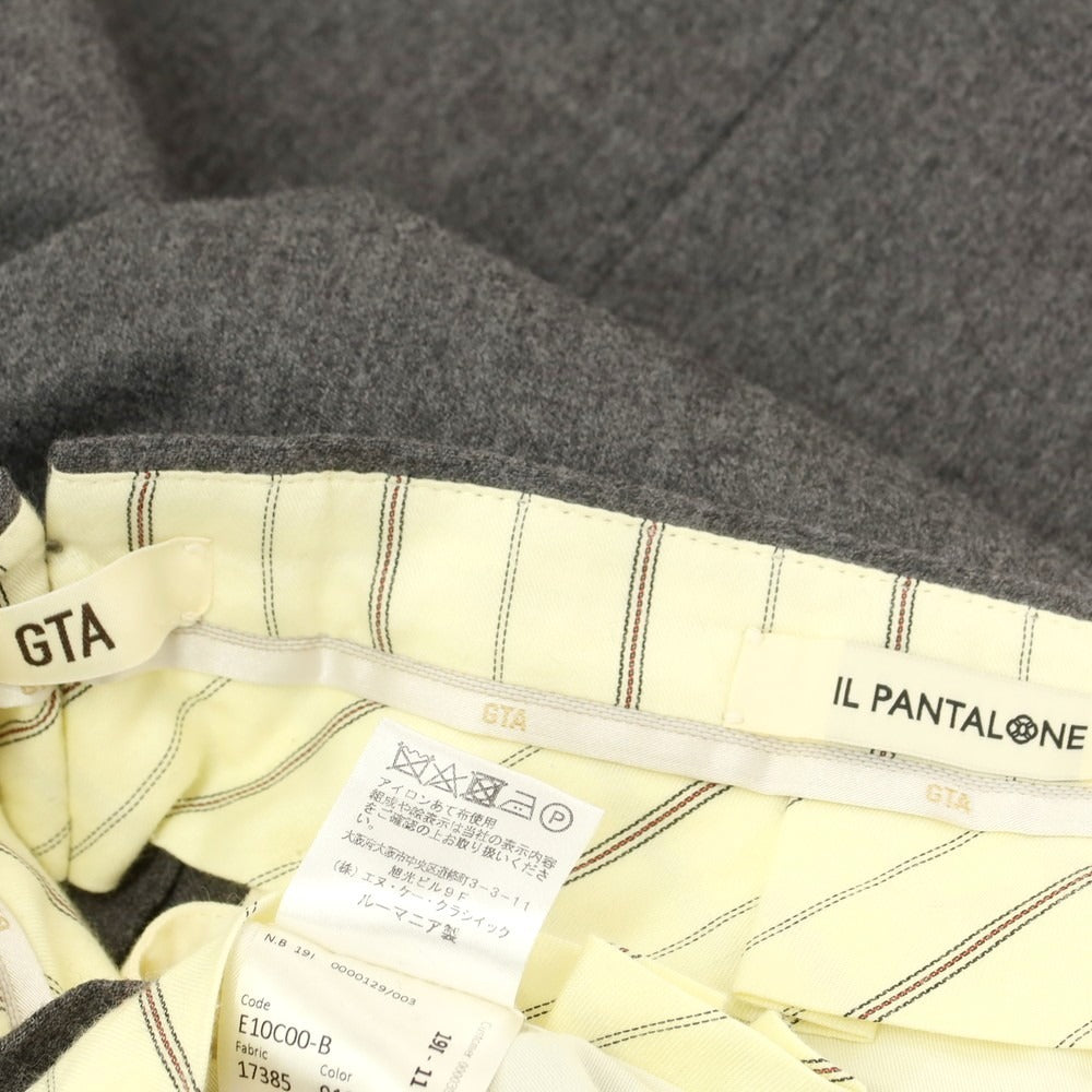 【中古】ジーティーアー G.T.A Herrick ウール ドレススラックスパンツ グレー【 50 】【 状態ランクB 】【 メンズ 】