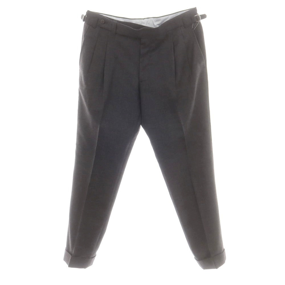 【中古】イガラシトラウザーズ 五十嵐 IGARASHI TROUSERS BEAMS F別注 ウール ドレススラックスパンツ ダークグレー【 52 】【 状態ランクA 】【 メンズ 】
