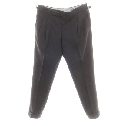 【中古】イガラシトラウザーズ 五十嵐 IGARASHI TROUSERS BEAMS F別注 ウール ドレススラックスパンツ ダークグレー【 52 】【 状態ランクA 】【 メンズ 】