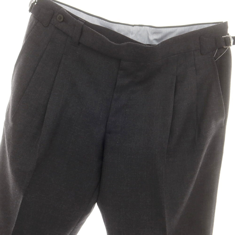 【中古】イガラシトラウザーズ 五十嵐 IGARASHI TROUSERS BEAMS F別注 ウール ドレススラックスパンツ ダークグレー【 52 】【 状態ランクA 】【 メンズ 】