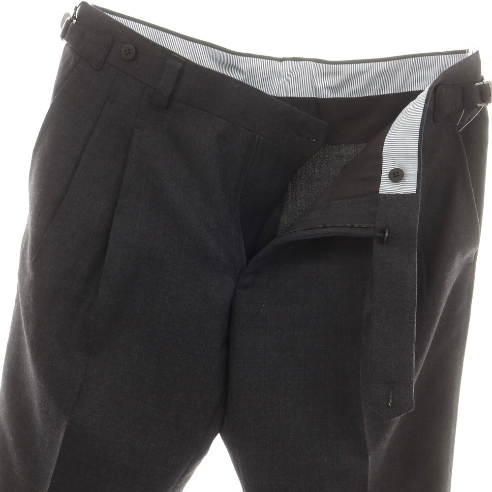 【中古】イガラシトラウザーズ 五十嵐 IGARASHI TROUSERS BEAMS F別注 ウール ドレススラックスパンツ ダークグレー【 52 】【 状態ランクA 】【 メンズ 】