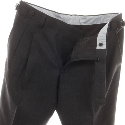 【中古】イガラシトラウザーズ 五十嵐 IGARASHI TROUSERS BEAMS F別注 ウール ドレススラックスパンツ ダークグレー【 52 】【 状態ランクA 】【 メンズ 】