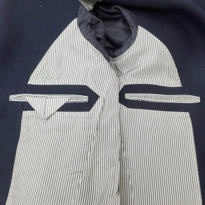 【中古】エディフィス EDIFICE ウール チェスターフィールドコート ネイビー【 M 】【 状態ランクC 】【 メンズ 】